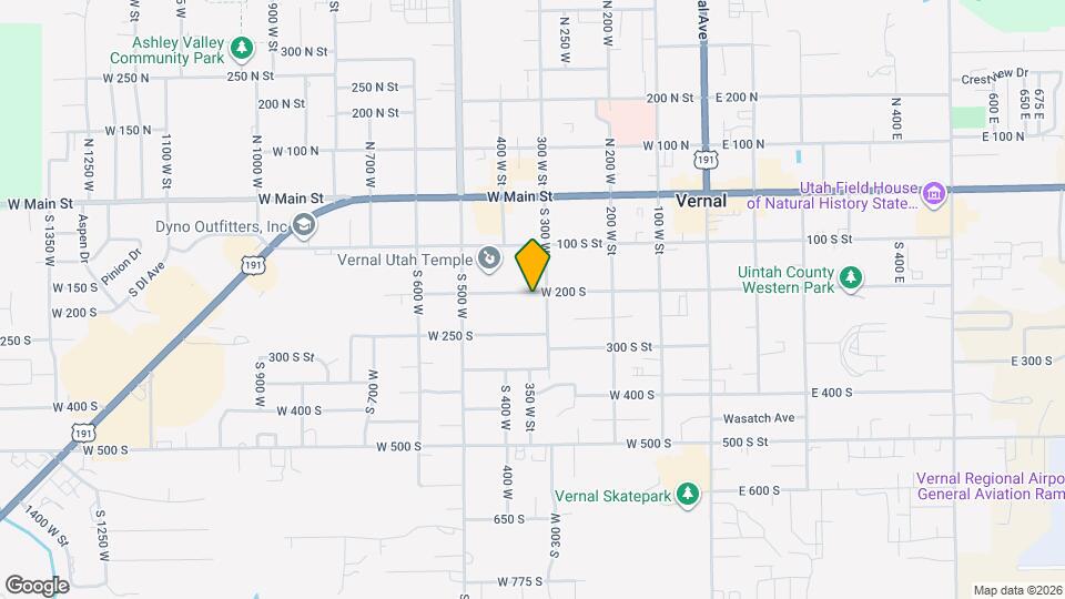 345 W 200 S Map and Location Details