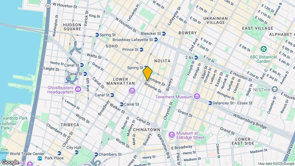 390 Broome St Map and Location Details