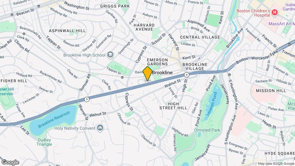 233 Boylston St, Unit 3 Map and Location Details