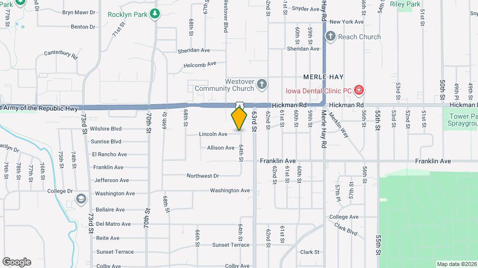 6402 Lincoln Ave Mapa y Detalles de la Ubicación