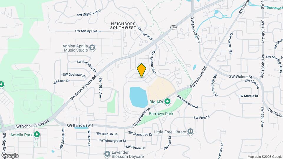 15200 SW Warbler Way Map and Location Details