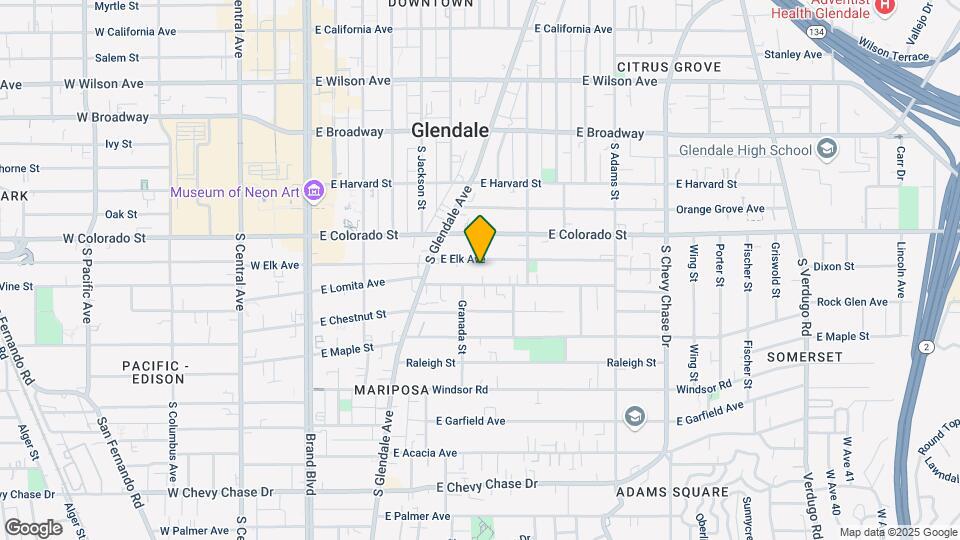 620 E Elk Ave Mapa y Detalles de la Ubicación
