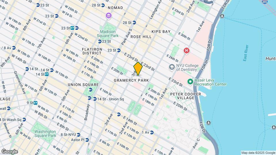 210 E 21st St Mapa y Detalles de la Ubicación