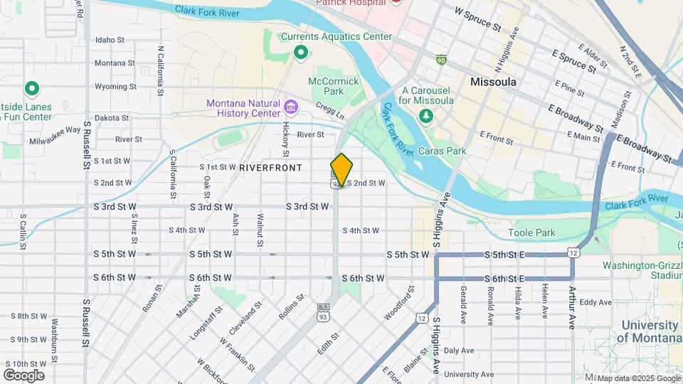 445 S 2nd St W Map and Location Details