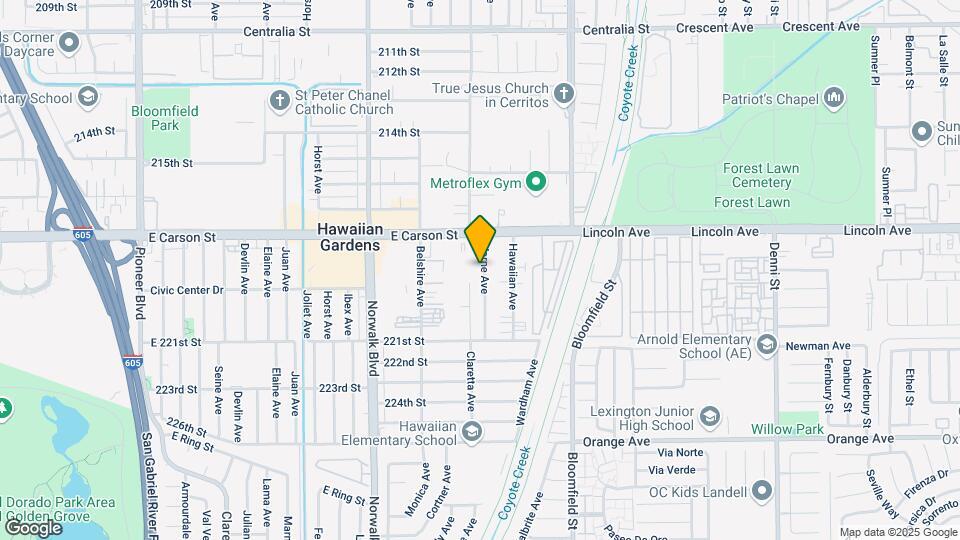 21809 Verne Ave Map and Location Details
