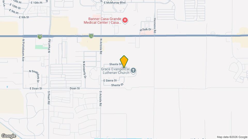 1705 Shasta St Map and Location Details