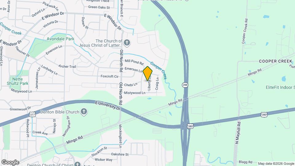 2521 Liberty Ln Map and Location Details