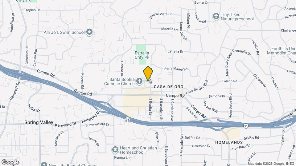 3938 N Bonita St Map and Location Details