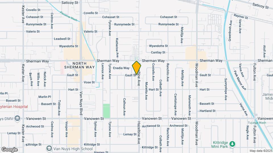 7057 Hazeltine Ave Map and Location Details