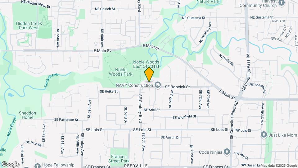 6543 SE Borwick St Map and Location Details