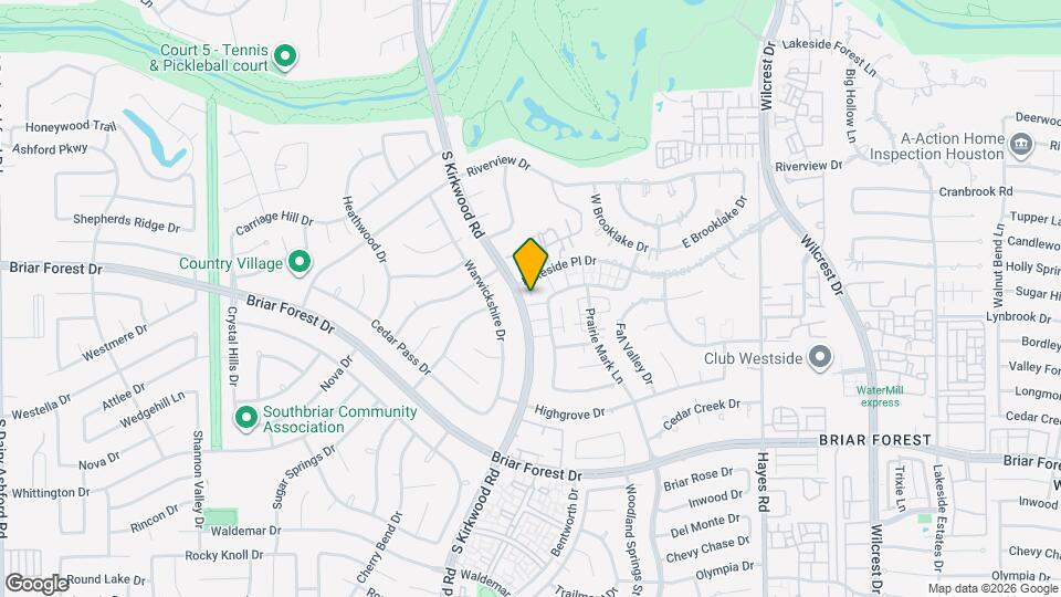 1617 S Kirkwood Rd Map and Location Details