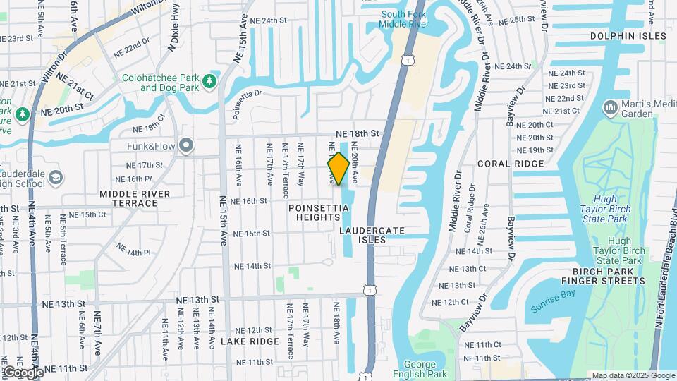 1606 NE 18th Ave Map and Location Details