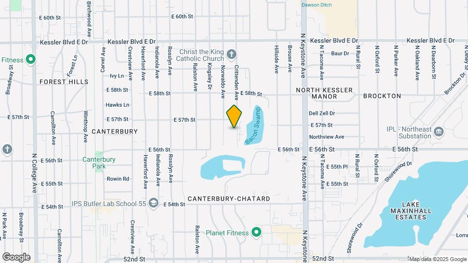 5636 Crittenden Ave Map and Location Details