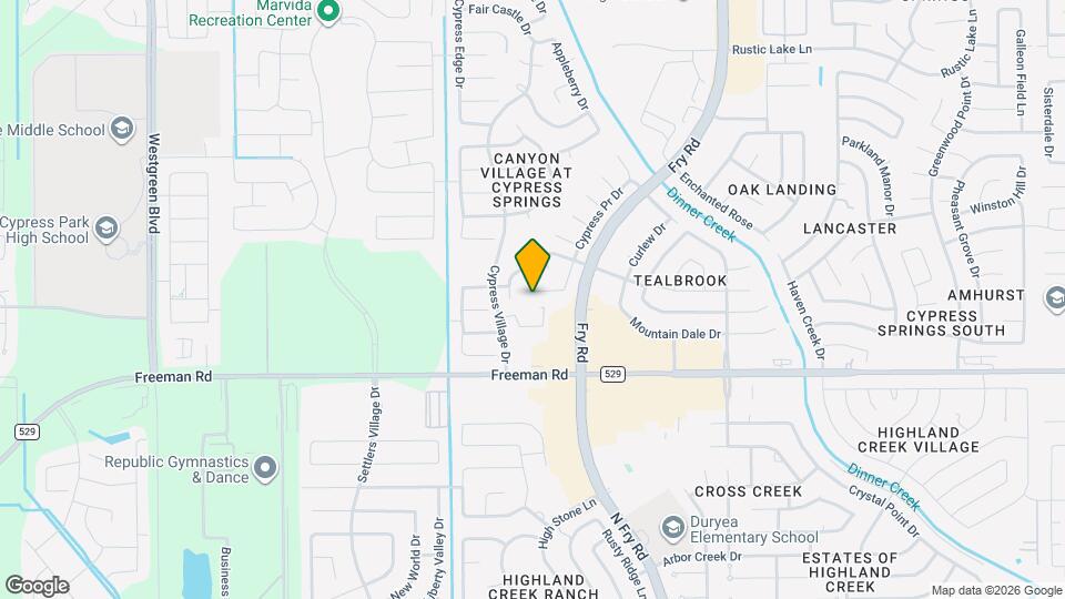 20539 Cypress Gully Dr Mapa y Detalles de la Ubicación