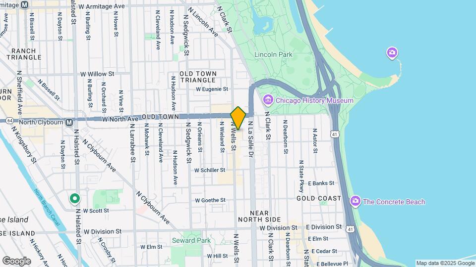 1531 N Wells St, Unit A5 Map and Location Details