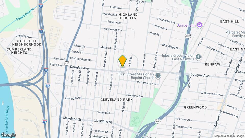 1231 Lischey Ave Map and Location Details