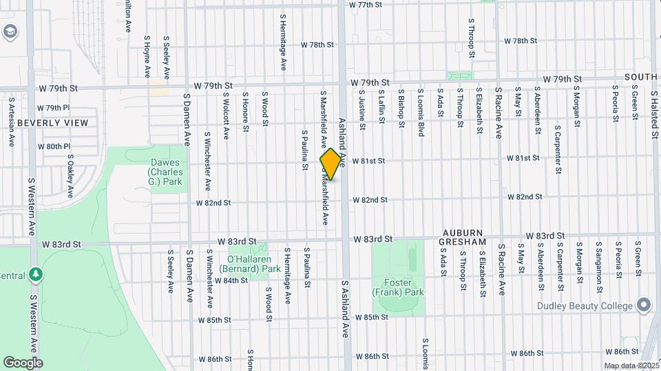 8139 S Marshfield Ave, Unit g Map and Location Details