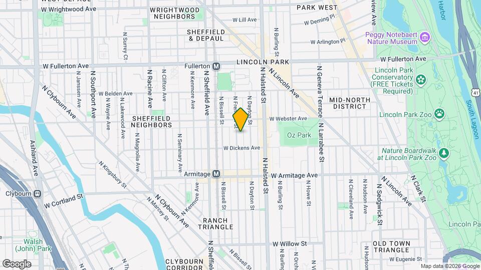 2129 N Fremont St, Unit J03P Map and Location Details