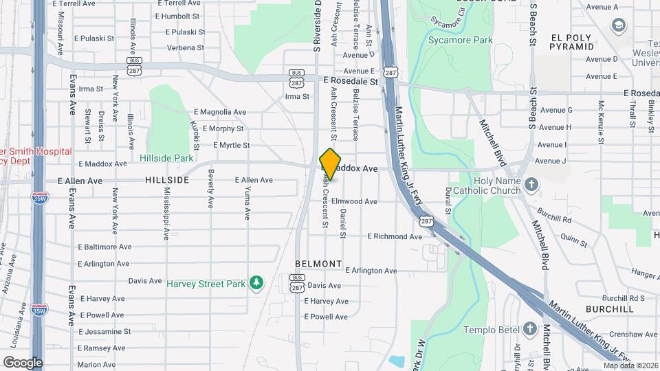 1705 Ash Crescent St Map and Location Details