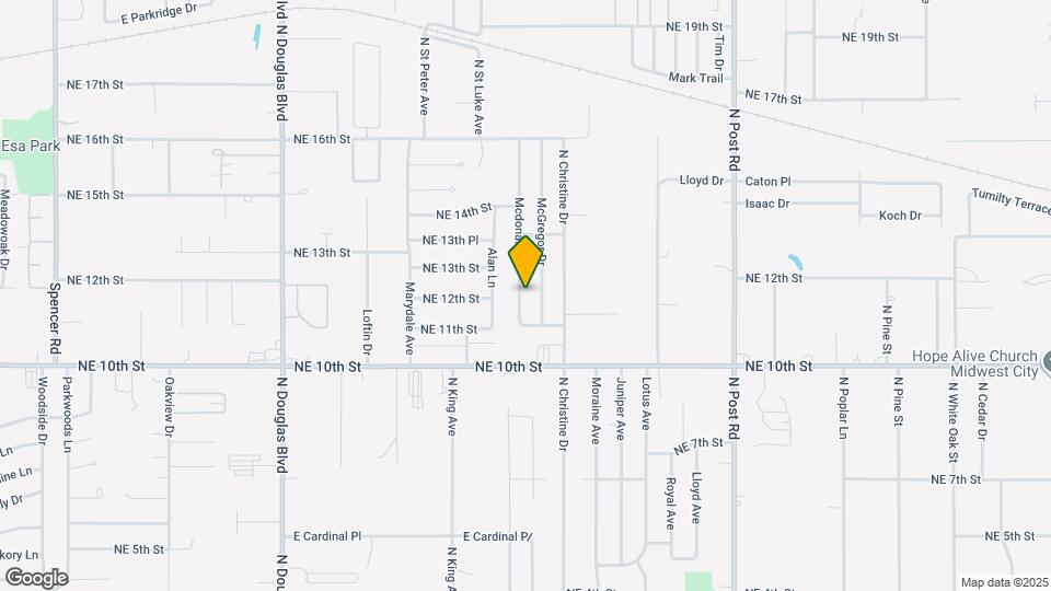 1220 Mcdonald Dr Map and Location Details