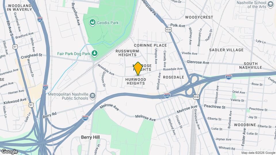 519 Rosedale Ave Map and Location Details