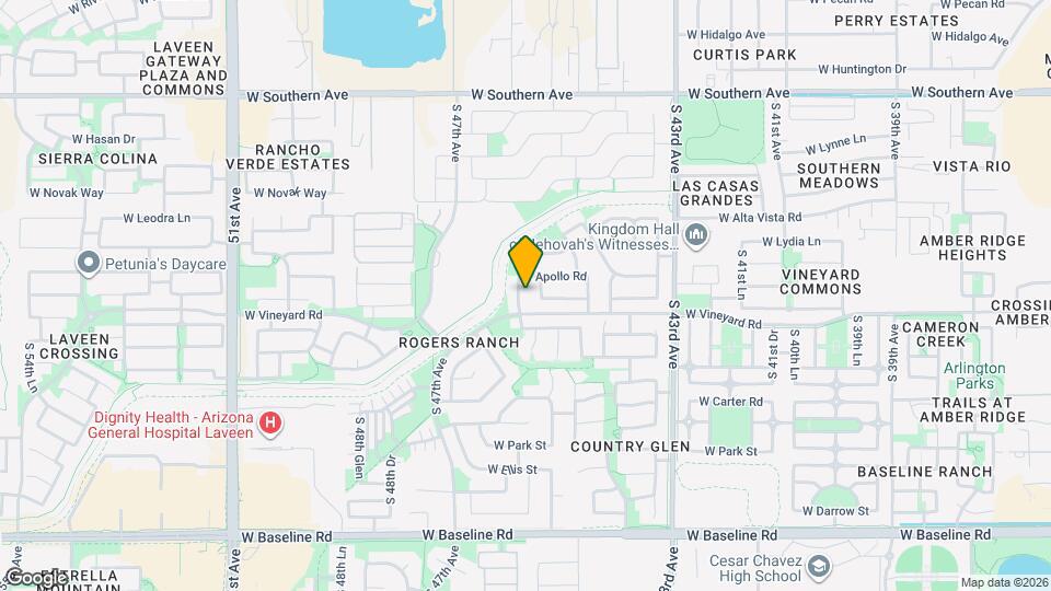 6631 S 45th Glen Map and Location Details