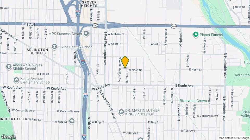 3633 N 3rd St Map and Location Details