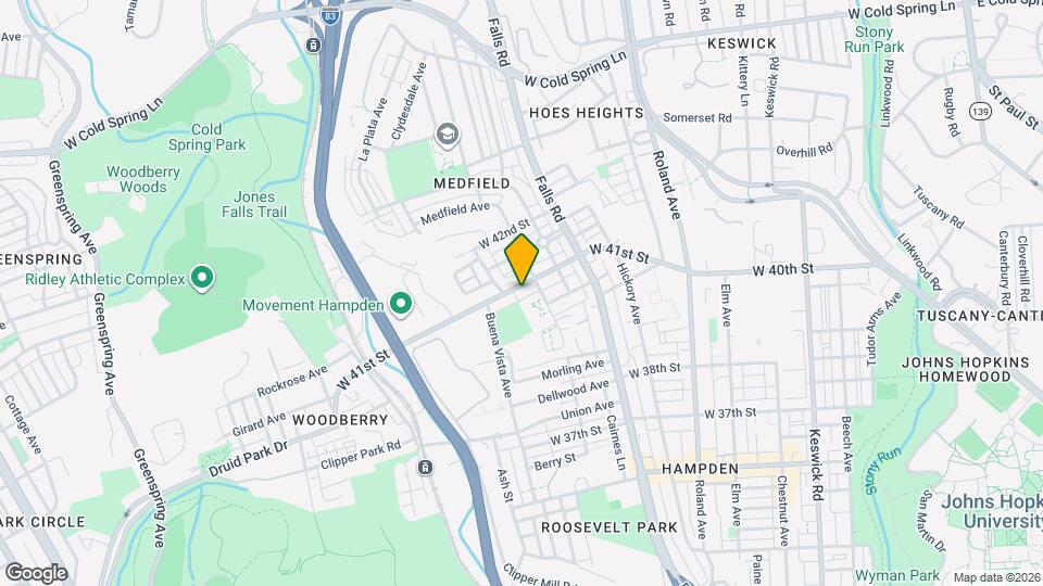 1349 W 41st St Map and Location Details