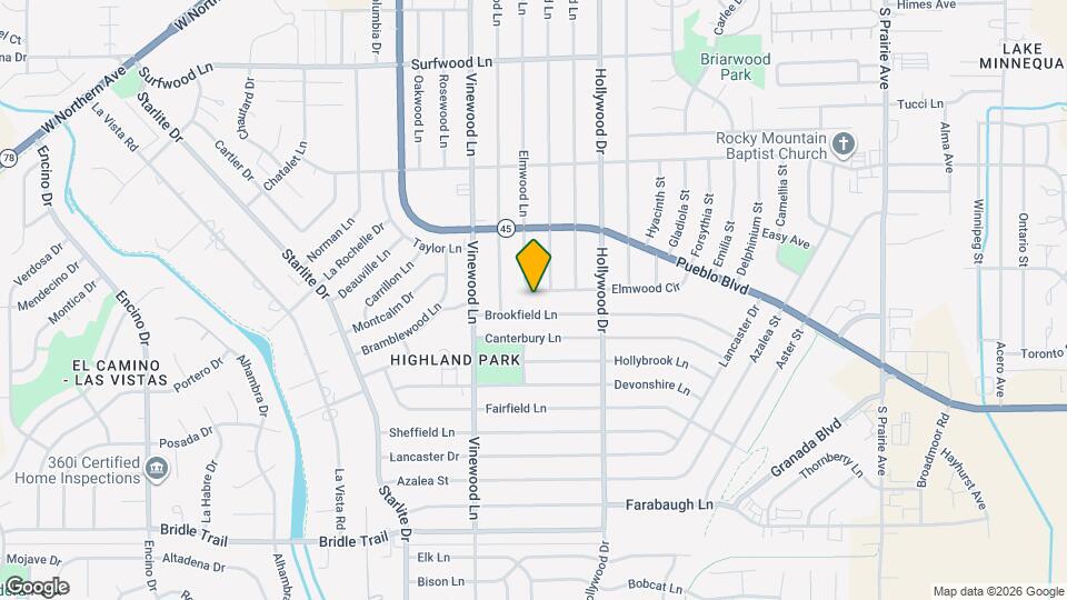 3808 Elmwood Cir Map and Location Details