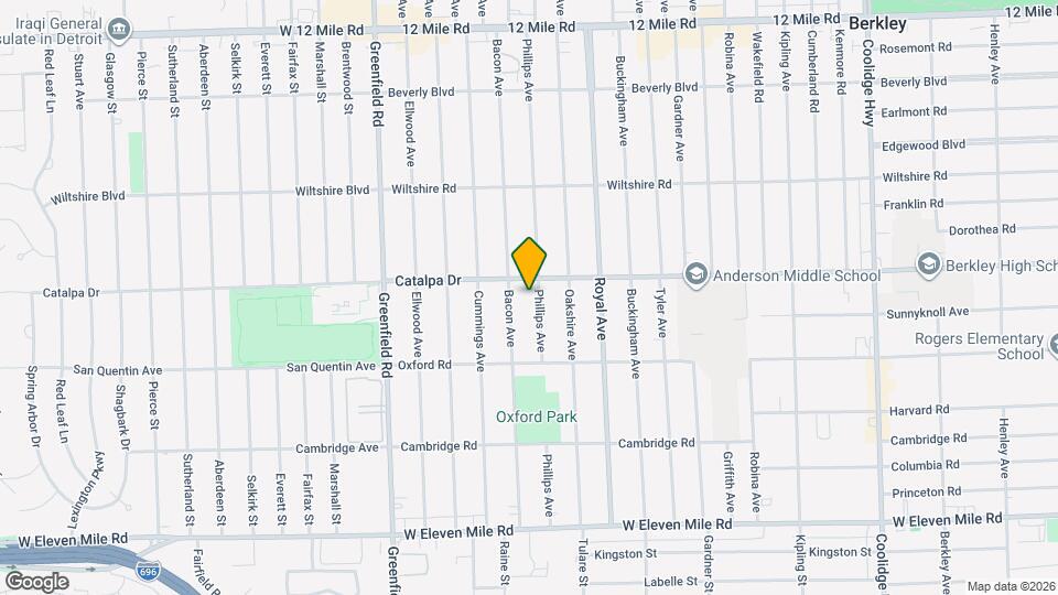 2519 Phillips Ave Map and Location Details