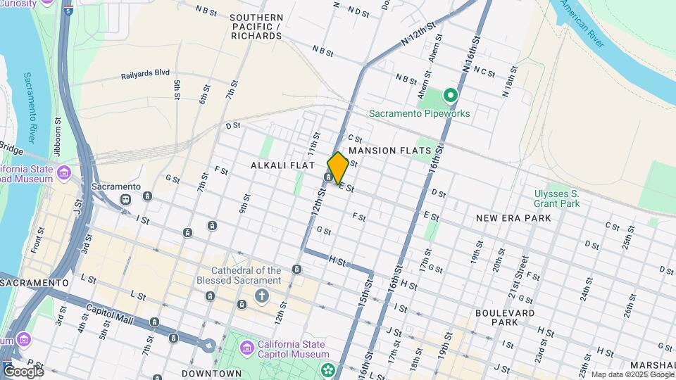 1222 E St Map and Location Details