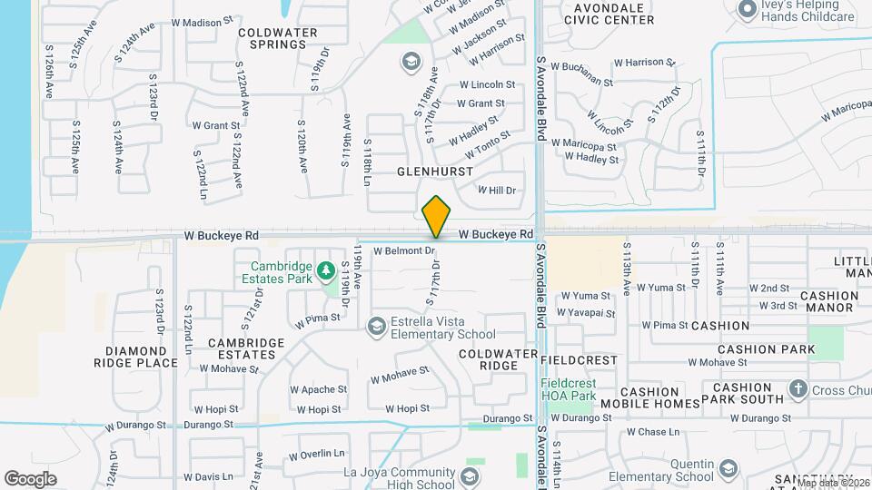 11754 W Belmont Dr Map and Location Details