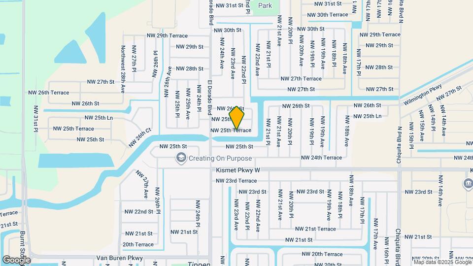 2224 NW 25th Terrace Map and Location Details