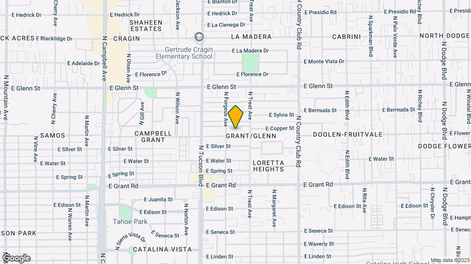 2625 E Copper St Map and Location Details