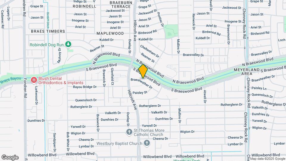 5850 Braesheather Dr Map and Location Details