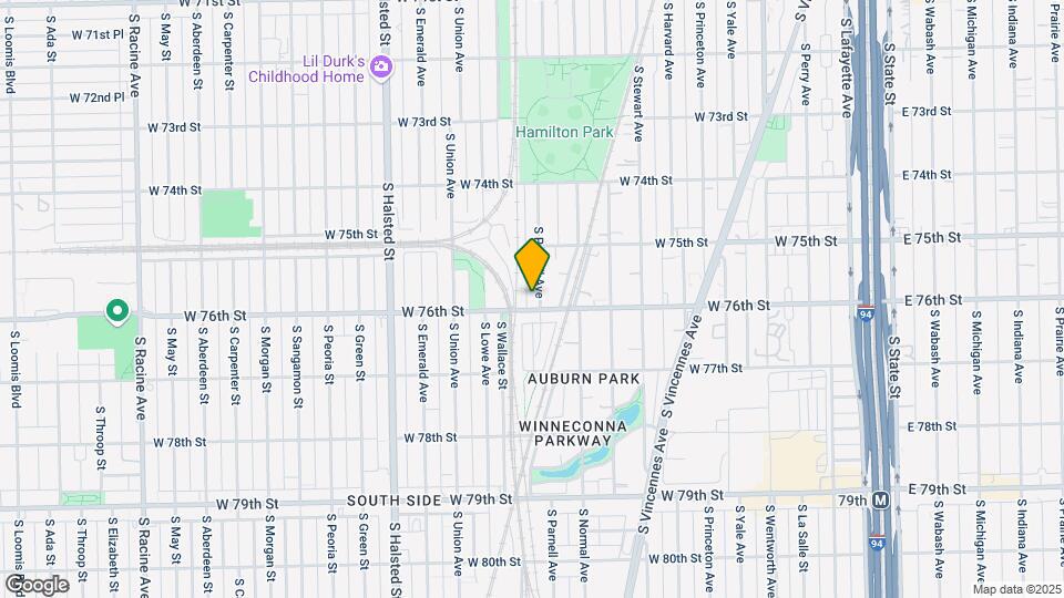 7552 S Parnell Ave Map and Location Details
