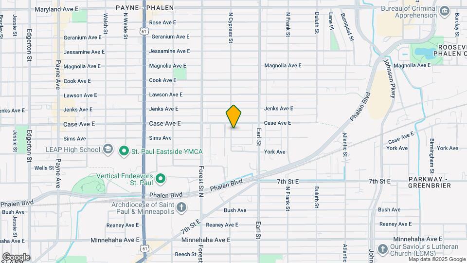 938 N Cypress St Map and Location Details