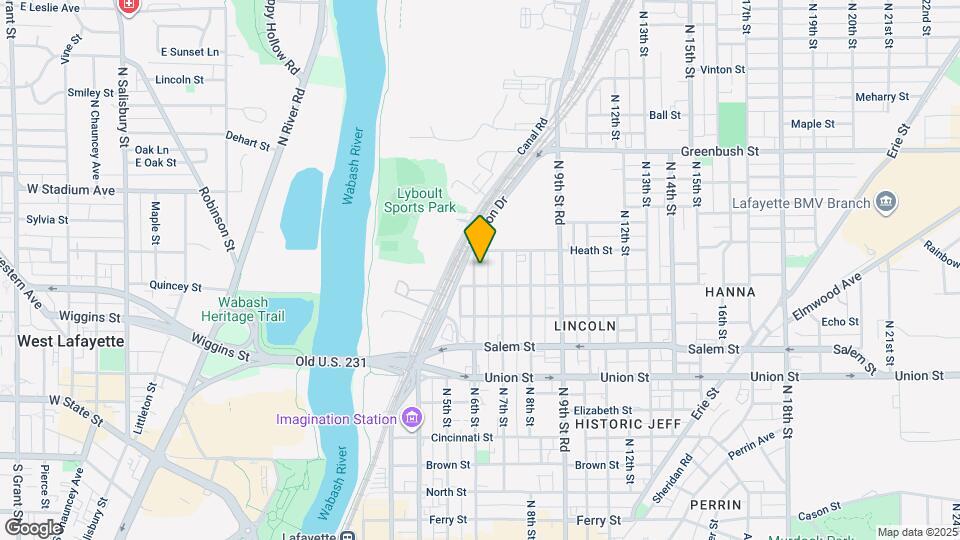 1115 N 6th St Map and Location Details