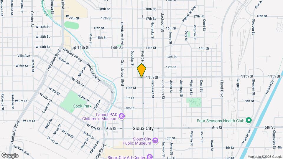 1023 Pierce St Map and Location Details