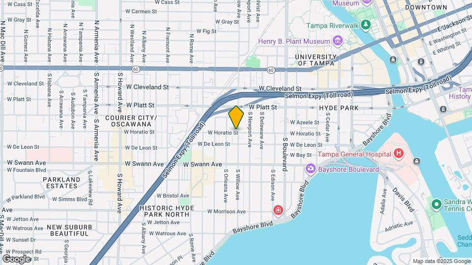 1301 W Horatio St Map and Location Details