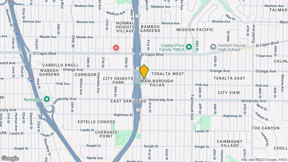 4119 Central Ave Map and Location Details