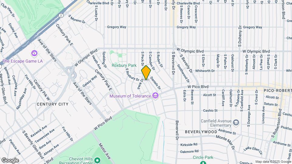 1310 S Roxbury Dr Map and Location Details