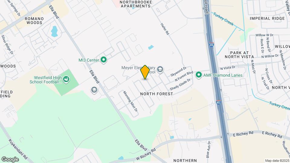 16327 Green Shade Dr Map and Location Details