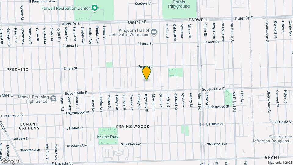 19158 Keystone St Map and Location Details