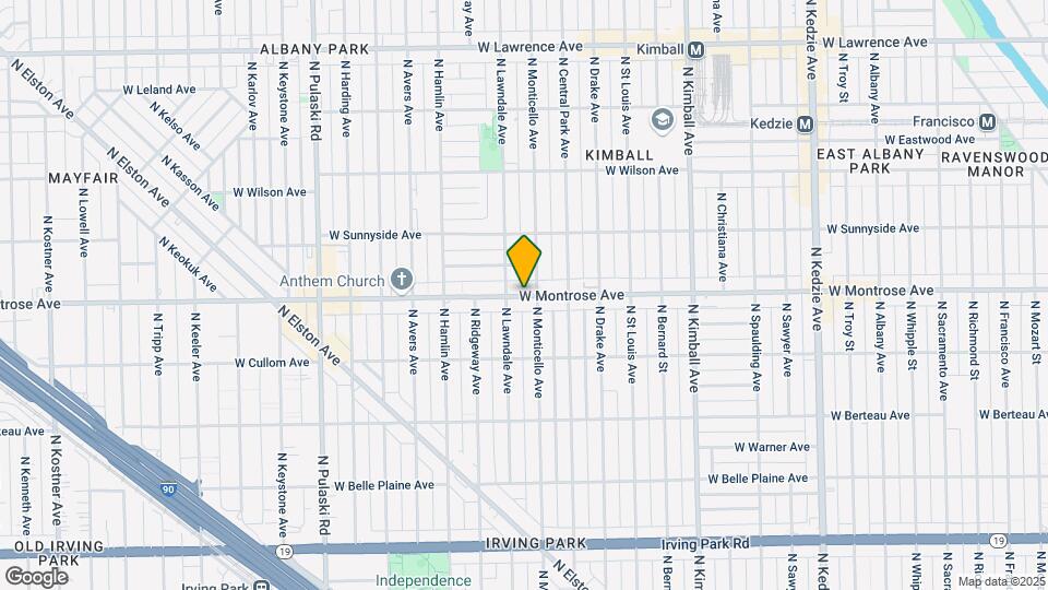3644 W Montrose Ave Map and Location Details