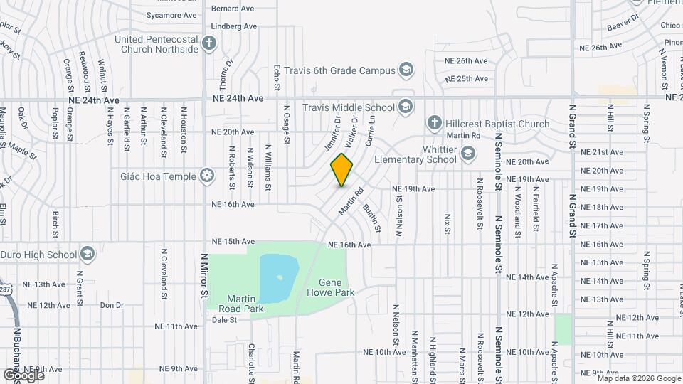 1616 Currie Ln Map and Location Details