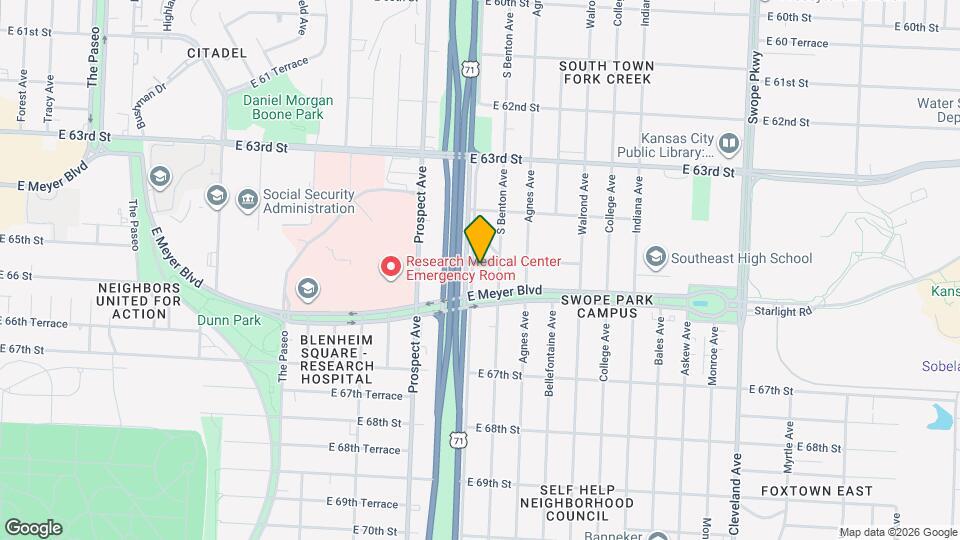 6455 Chestnut Ave Map and Location Details