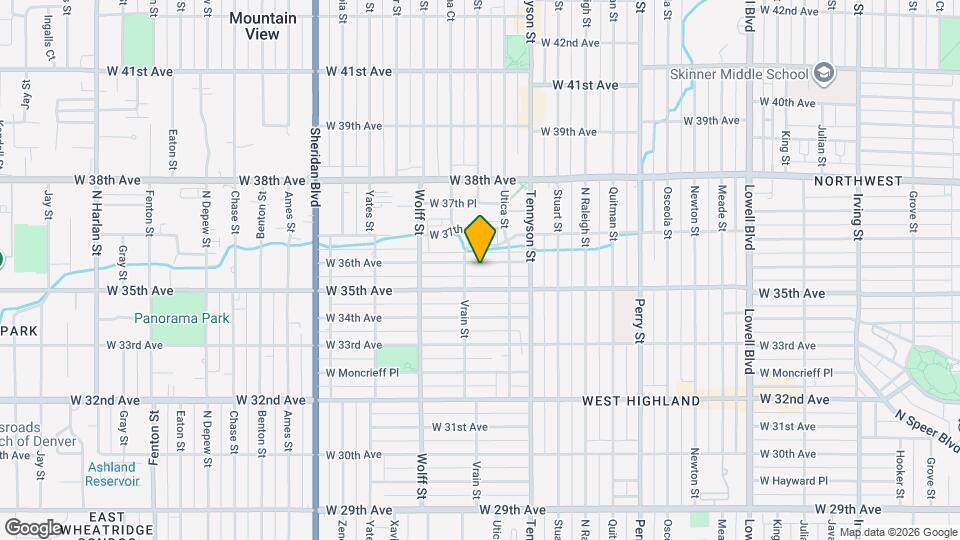 4546 W 36th Ave Mapa y Detalles de la Ubicación