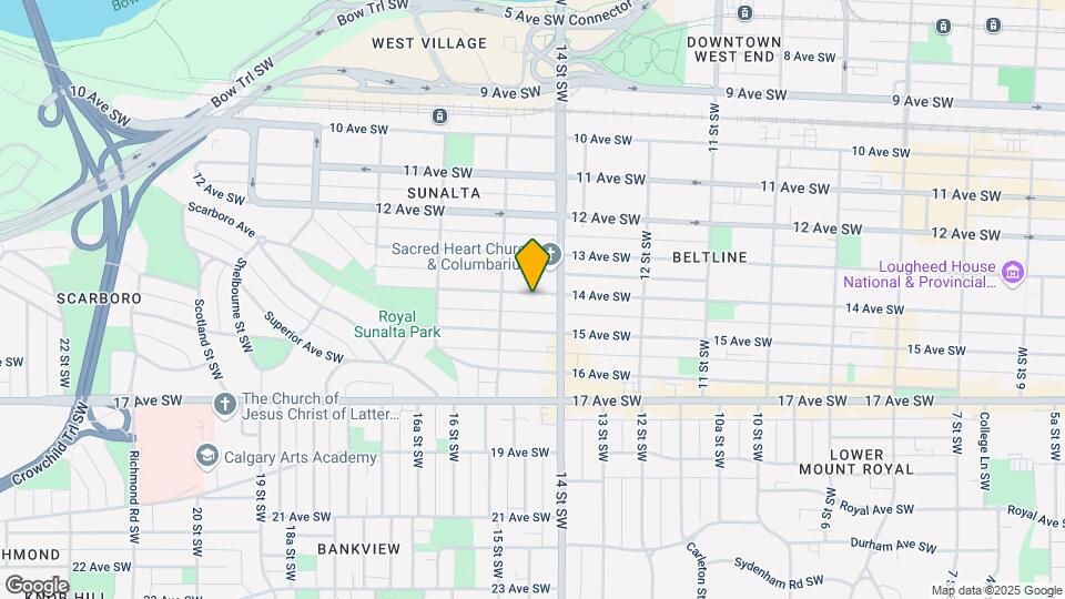 1515 14 Av SW Map and Location Details