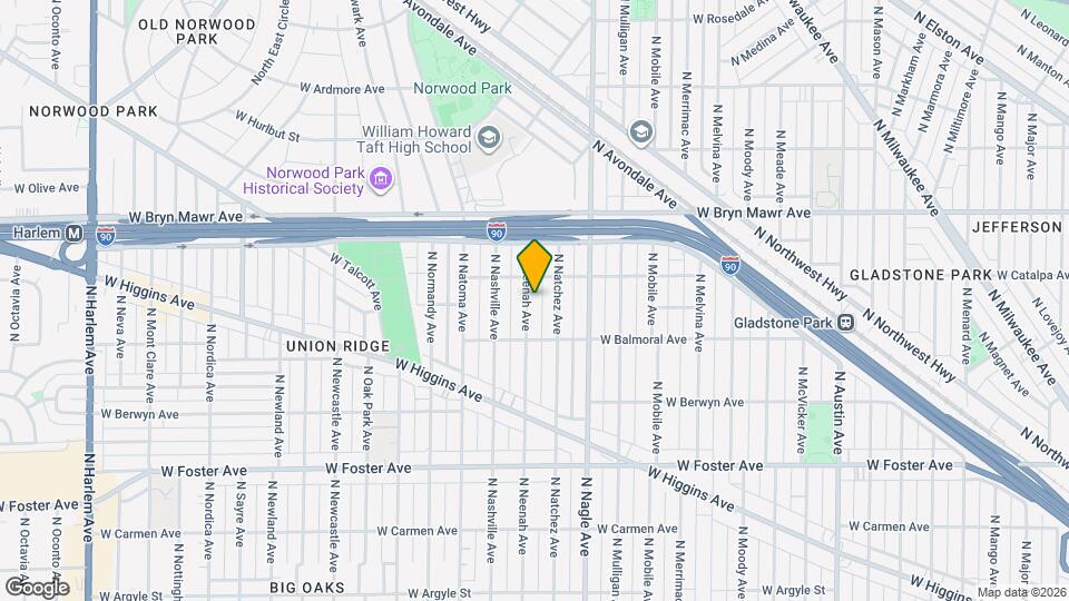 5439 N Neenah Ave, Unit apartment Map and Location Details